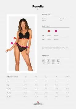 Obsessive - Renelia 2-delige Kanten BH Set - Zwart -Masturbators winkel Obsessive Renelia 2 delige Kanten BH Set zwart 5 693925ae eec8 47da 897f 8b456c3da1c6