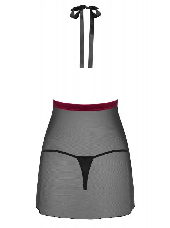 Obsessive - Rossita Babydoll Met Sexy String - Zwart 6 Obsessive - Rossita Babydoll Met Sexy String - Zwart - Afbeelding 4