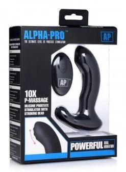 Alpha-Pro P-Massage Prostaat Vibrator Met Roterende Kraal -Masturbators winkel P Massage Prostaat Vibrator Met Roterende Kraal 3