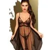 Penthouse - Kanten Babydoll Met String NAUGHTY DOLL - Zwart -Masturbators winkel Penthouse Kanten Babydoll met String NAUGHTY DOLL zwart