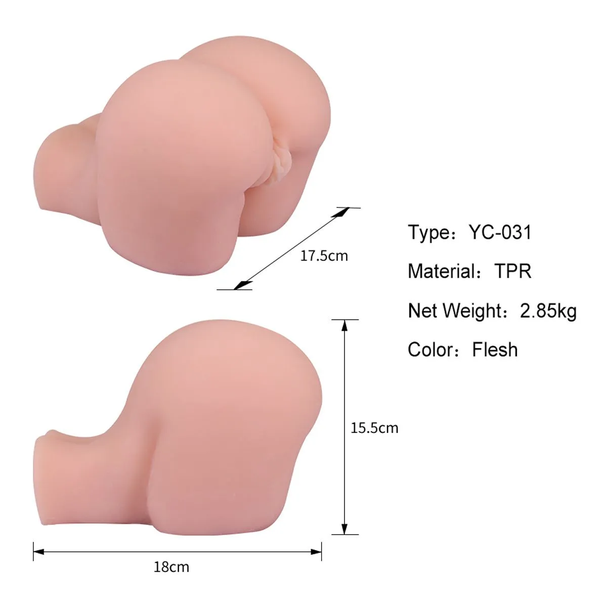 Perfect Toys - Masturbator Double Hole 5 8 Perfect Toys - Masturbator Double Hole 5 - Afbeelding 6