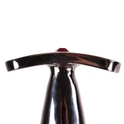 Kiotos RVS Vinger Buttplug Met Rood Sierkristal -Masturbators winkel RVS Vinger Buttplug met rood sierkristal 4