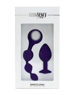 RIMBA TOYS Rimba Barcelona Anaal Set Met Buttplug En Anaal Kralen - Paars -Masturbators winkel Rimba Barcelona Anaal set met buttplug en anaal kralen paars 4 b3052127 c847 4aba be44 613719166531