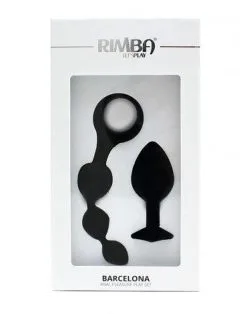 RIMBA TOYS Rimba Barcelona Anaal Set Met Buttplug En Anaal Kralen - Zwart -Masturbators winkel Rimba Barcelona Anaal set met buttplug en anaal kralen zwart 4 f59b0c2a 0695 4273 8a9d 46f43e6aa72a