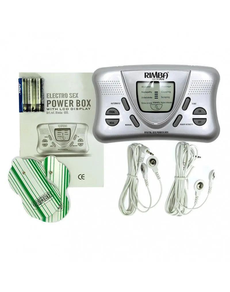 Rimba Electro Play - Electronische Erotische Stimulatie - Powerbox Set Met LCD Display 5 Rimba Electro Play - Electronische Erotische Stimulatie - Powerbox Set Met LCD Display - Afbeelding 3