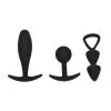 Rimba Toys - Buttplug Set Van 3 Basel - Zwart 1 Rimba Toys - Buttplug Set Van 3 Basel - Zwart -Masturbators winkel Rimba Toys Buttplug Set Van 3 Basel Zwart