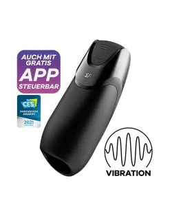 Satisfyer - Men Vibration+ (met App Control) - Masturbator - Zwart -Masturbators winkel Satisfyer Men Vibration met App Control Masturbator Zwart 10 b90ec48f f9d1 4a87 a2cd 2d9de240f636
