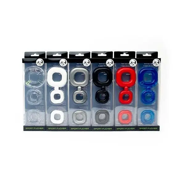 Sport Fucker - Boner Kit Cockring En Ballstretcher - Zwart 7 Sport Fucker - Boner Kit Cockring En Ballstretcher - Zwart - Afbeelding 5