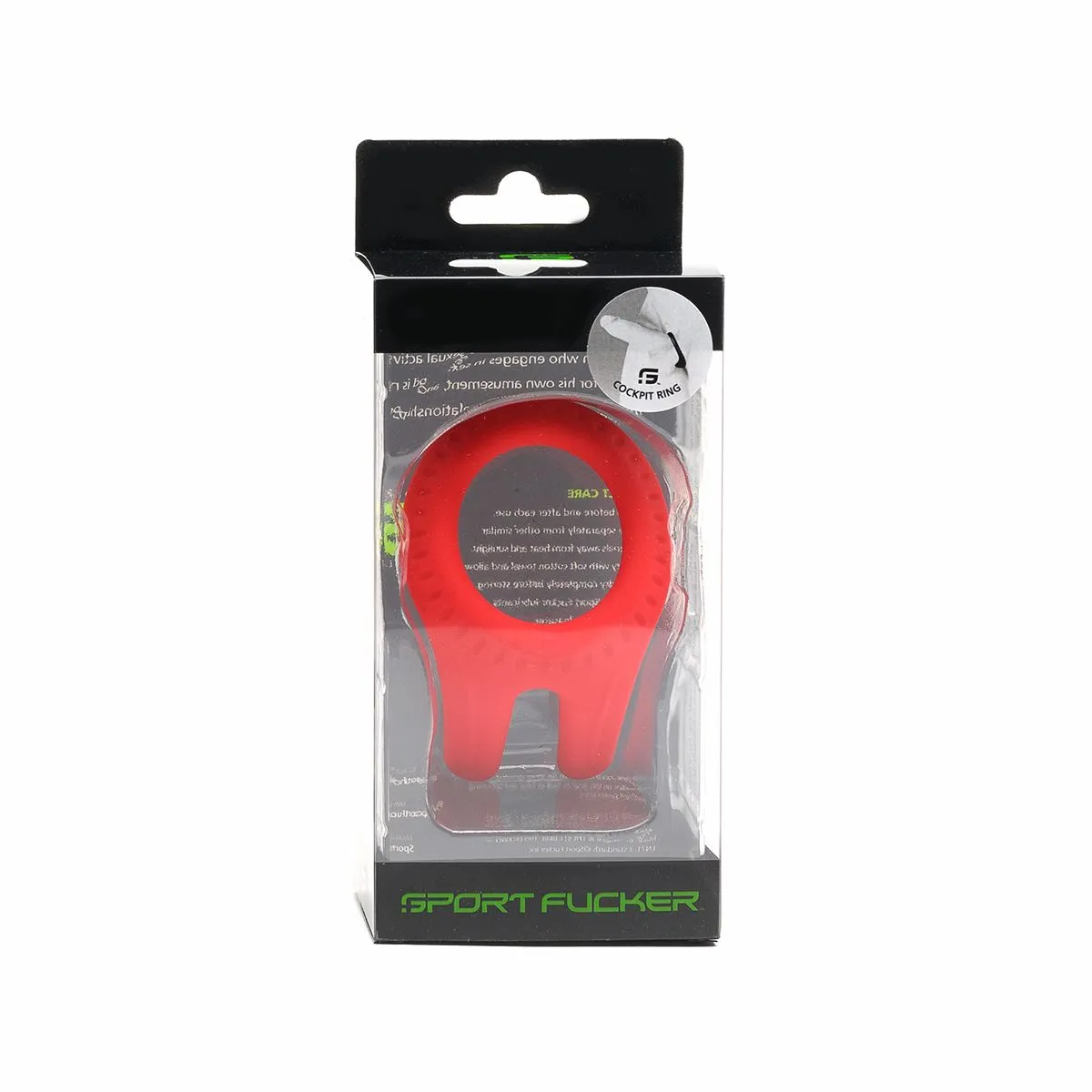 Sport Fucker - Cockring Cockpit Ring - Rood 7 Sport Fucker - Cockring Cockpit Ring - Rood - Afbeelding 5