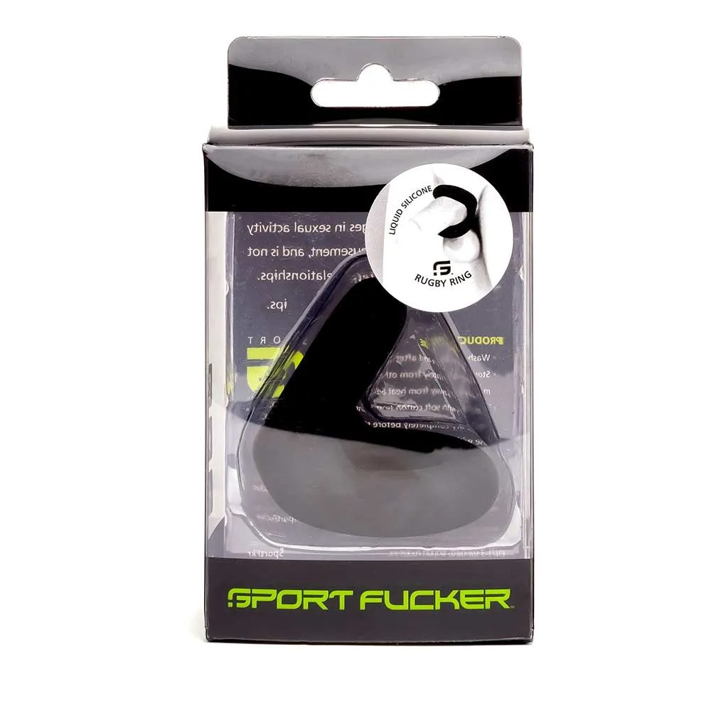 Sport Fucker - Rugby Ring Rekbare Cockring - Zwart 7 Sport Fucker - Rugby Ring Rekbare Cockring - Zwart - Afbeelding 5