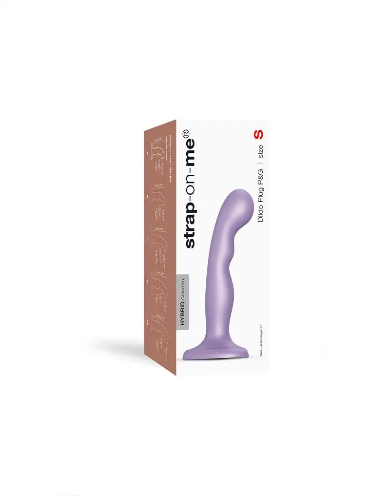 Strap-On-Me - G-spot En P-spot Dildo - Metallic Lila 8 Strap-On-Me - G-spot En P-spot Dildo - Metallic Lila - Afbeelding 6