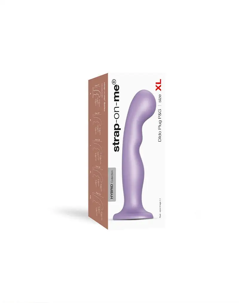 Strap-On-Me - G-spot En P-spot Dildo - Metallic Lila 11 Strap-On-Me - G-spot En P-spot Dildo - Metallic Lila - Afbeelding 9