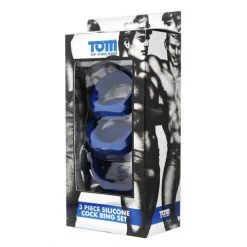 Tom Of Finland - Cockring Set - 3 Stuks - Blauw 9 Tom Of Finland - Cockring Set - 3 Stuks - Blauw -Masturbators winkel Tom of Finland Cockring Set 3 stuks Blauw 4 8a73108b 45b6 4a2f b492 830ac4bc5398