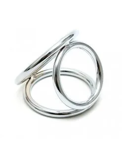 Rimba Bondage Play Triangel Cock & Balls Cockring Van Metaal 8 Rimba Bondage Play Triangel Cock & Balls Cockring Van Metaal -Masturbators winkel Triangel Cock Balls Cockring van metaal 2