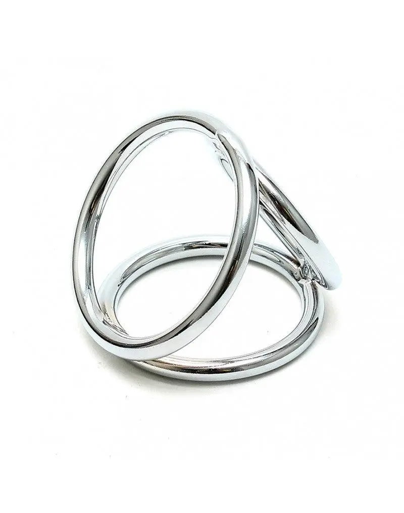 Rimba Bondage Play Triangel Cock & Balls Cockring Van Metaal 5 Rimba Bondage Play Triangel Cock & Balls Cockring Van Metaal - Afbeelding 3