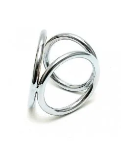 Rimba Bondage Play Triangel Cock & Balls Cockring Van Metaal 10 Rimba Bondage Play Triangel Cock & Balls Cockring Van Metaal -Masturbators winkel Triangel Cock Balls Cockring van metaal 4