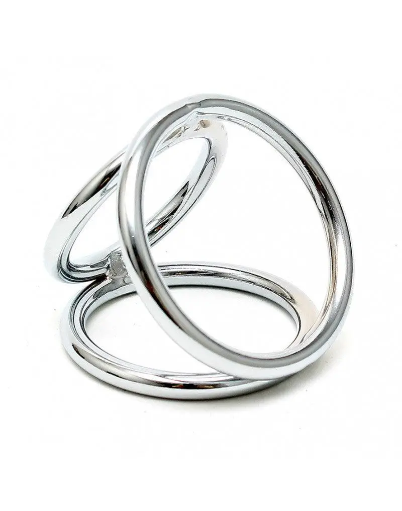 Rimba Bondage Play Triangel Cock & Balls Cockring Van Metaal 7 Rimba Bondage Play Triangel Cock & Balls Cockring Van Metaal - Afbeelding 5