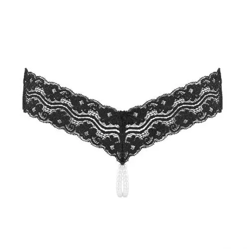 Underneath -Mira String Met Open Kruisje En Parelketting 3 Underneath -Mira String Met Open Kruisje En Parelketting