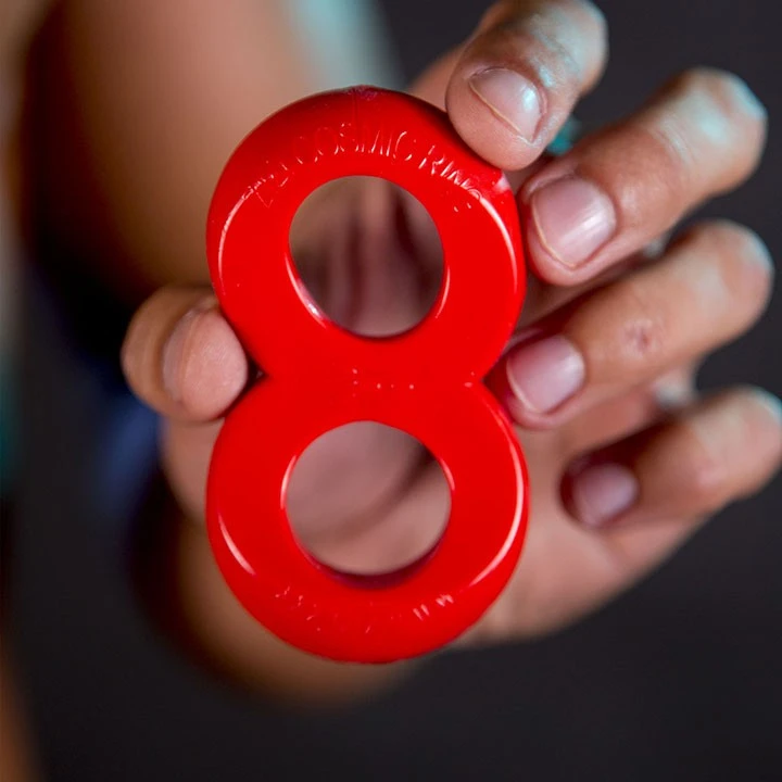 ZiZi - Dubbele Cockring Cosmic - Rood 4 ZiZi - Dubbele Cockring Cosmic - Rood - Afbeelding 2